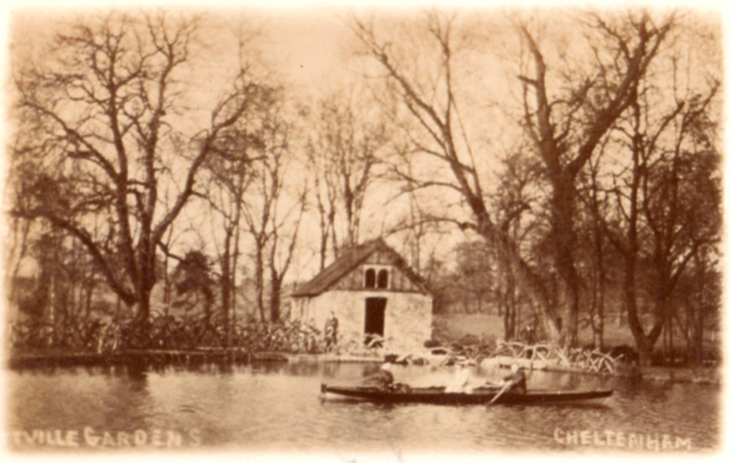 The Old Mill, at the western end of the West Lake (it was constructed around 1810, but is now demolished) (1908)