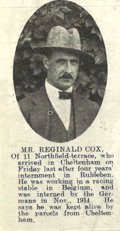 <small><i>Supplement</i> to the <i>Cheltenham Chronicle</i> 7 December 1918</small>