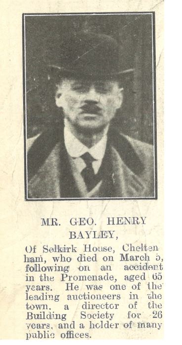 <small><i>Supplement</i> to the <i>Cheltenham Chronicle</i> 12 March 1921</small>