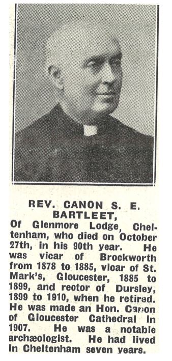 <small><i>Supplement</i> to the <i>Cheltenham Chronicle</i> 1 November 1924</small>