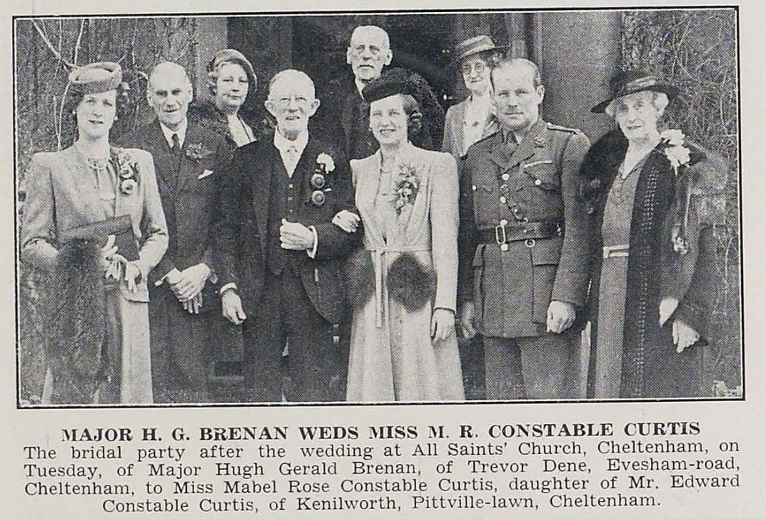 Another simple wartime wedding for two Pittville residents.<br><small><i>Cheltenham Chronicle and Gloucestershire Graphic</i> 26 April 1941</small>