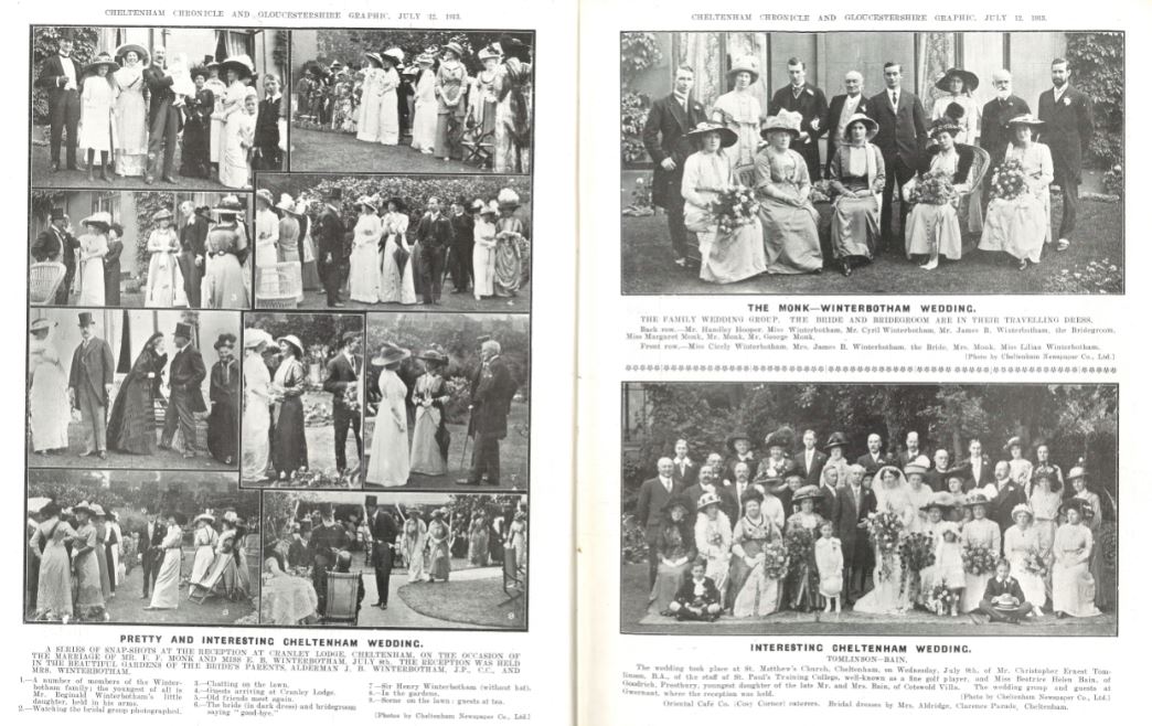 <small><i>Supplement</i> to the <i>Cheltenham Chronicle</i> 12 July 1913</small>