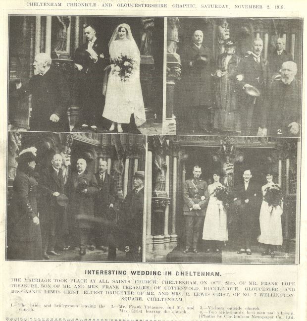 Nancy's wedding in 1918