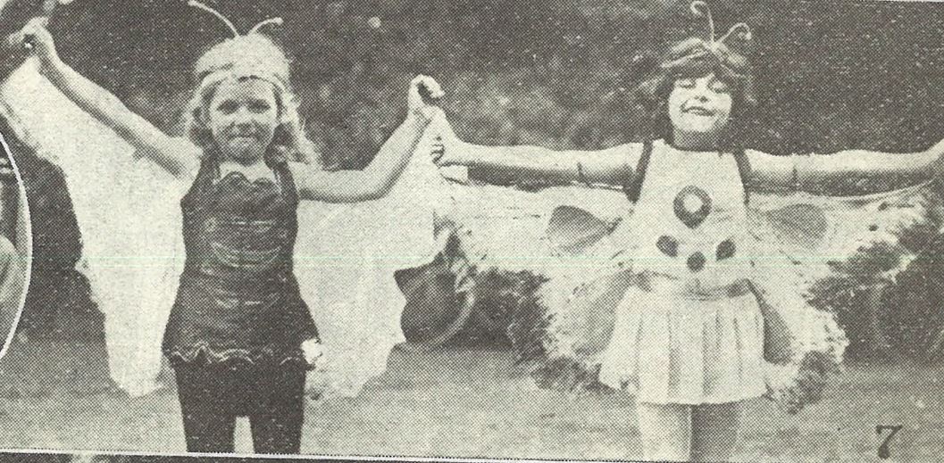 'Two pretty little butterflies'<br><small><i>Cheltenham Chronicle and Gloucestershire Graphic</i> 29 June 1918</small>