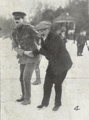'Lieut. Flecker (Gloucester Regiment) and Mr. Ellam, skating together' (Dean Close)<br><small><i>Supplement</i> to the <i>Cheltenham Chronicle</i> 3 February 1917</small>