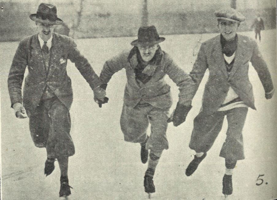 'Mr. Wyatt and the Messrs. Mainwaring (brothers) going well. They were experts.'<br><small><i>Supplement</i> to the <i>Cheltenham Chronicle</i> 23 February 1929</small>