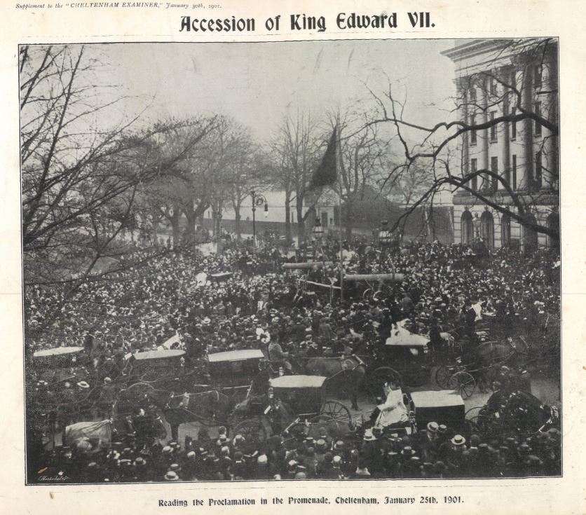 … and the proclamation of the accession of Edward VII being read out on the Promenade