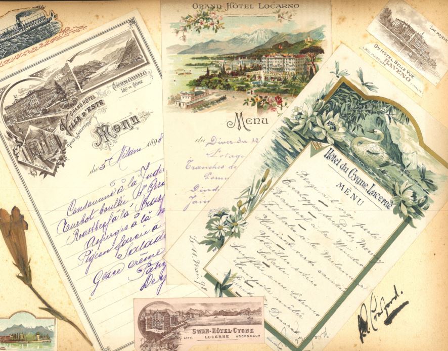 Menus from the Italian and Swiss lakes